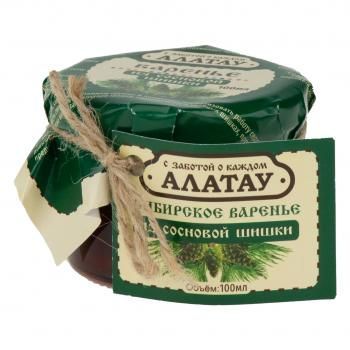Варенье сибирское из сосновой шишки, стекло 130 г.; АЛАТАУ