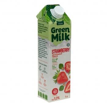 Напиток из растительного сырья со вкусом клубники Green Milk 1 л