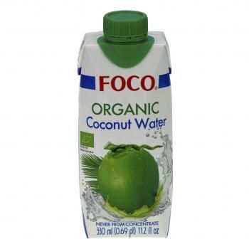 Вода кокосовая органик 100%, FOCO