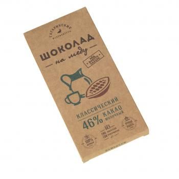 Шоколад на меду Молочный 46% какао, Гагаринские мануфактуры