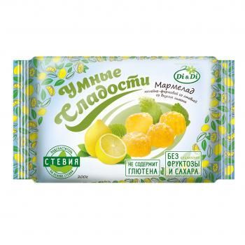 Мармелад диетический желейный Лимон, Умные сладости
