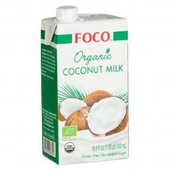 Молоко кокосовое Organic FOCO 500 мл Tetra Pak
