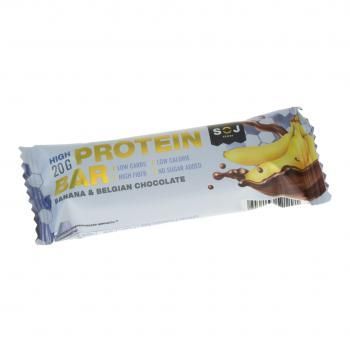 Батончик протеиновый со вкусом банана в мол шоколаде б/с PROTEIN BAR SOJ 50 гр