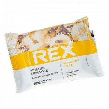 Хлебцы протеино-злаковые Банановый трайфл, Protein Rex