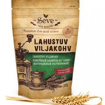 Напиток кофейный из злаков растворимый натуральный порошок Seve 100 гр
